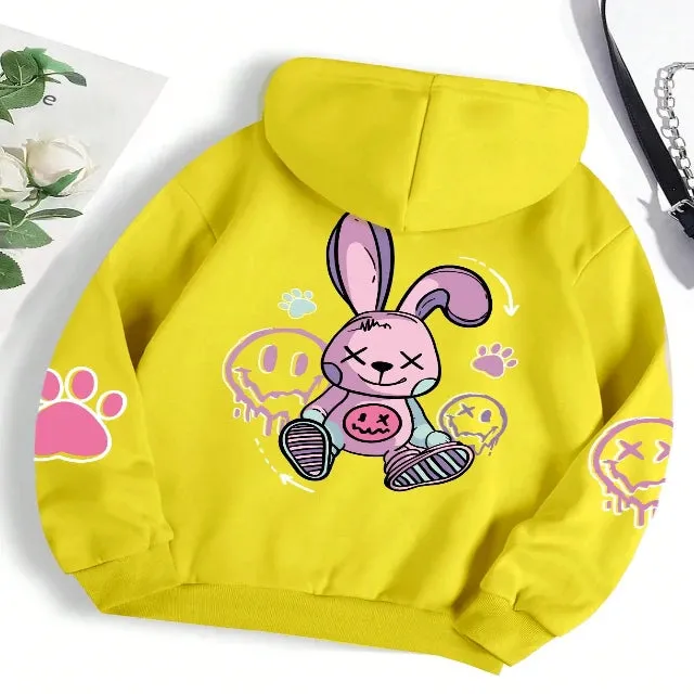 Women's fashion hoodie in the hip-hop style