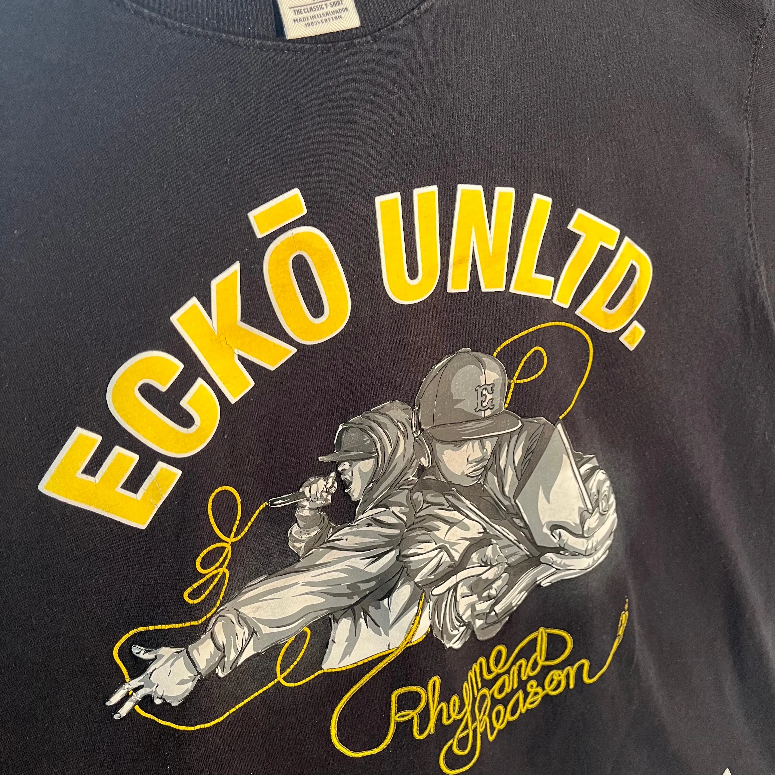 Y2K Ecko Unltd 'Rhyme & Reason' Graphic Tee - Black