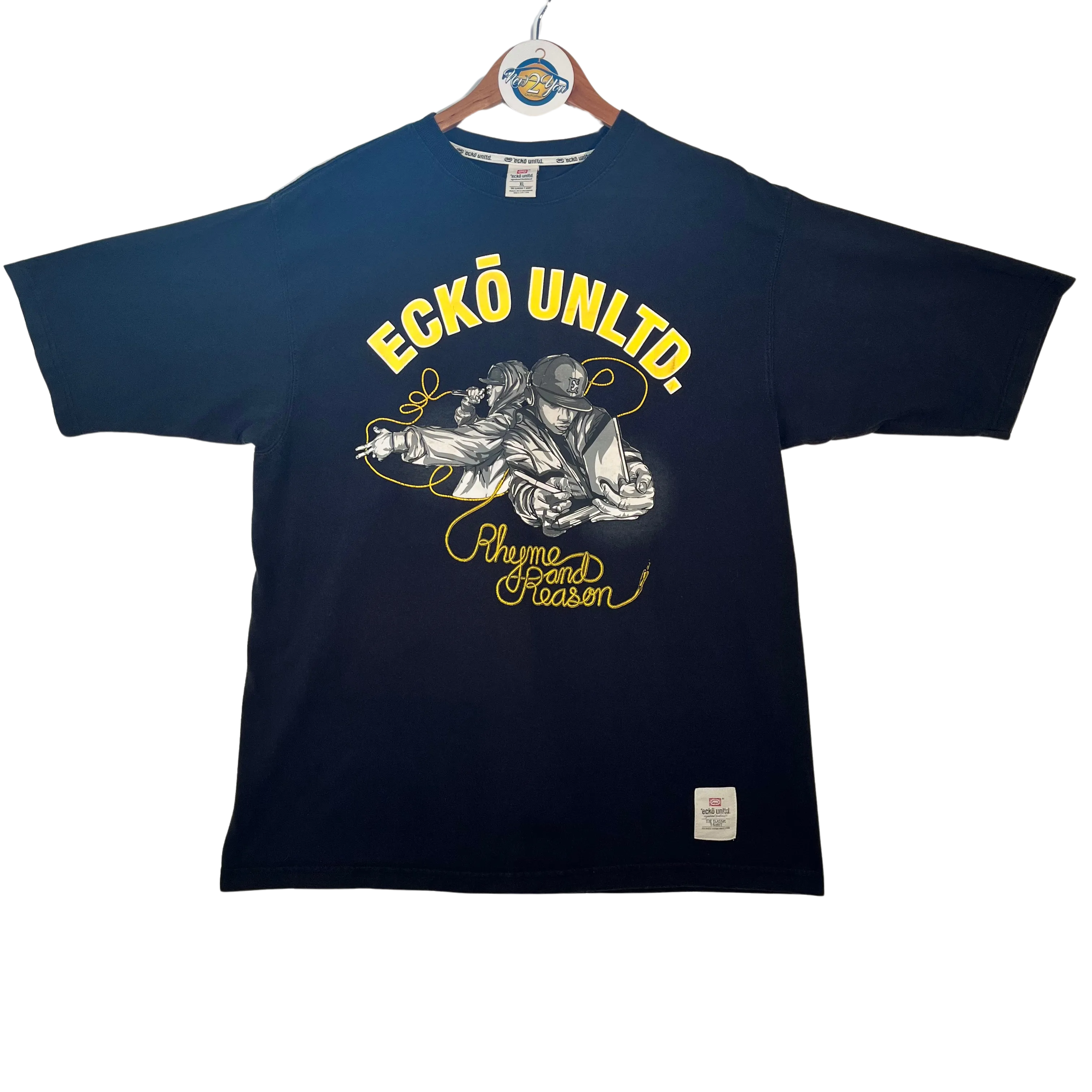 Y2K Ecko Unltd 'Rhyme & Reason' Graphic Tee - Black