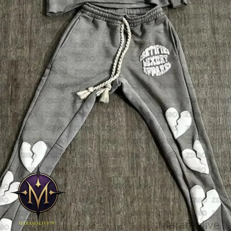 Y2K Hoodie Hip hop Streetwear Foam Heart Letter Print Letter print Pullover Men women Sweatshirt Harajuku Gothic Oversize Hooded