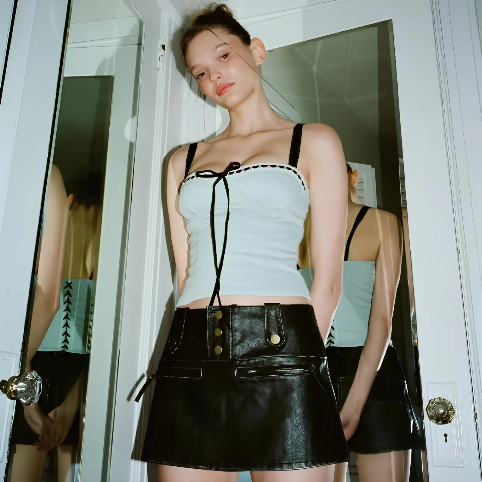Y2K Lace Bandage Slip Tank – Bold, Sexy & Trendy