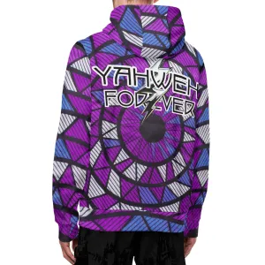 YAHWEH FOREVER- Adult Full Zip Turtleneck Hoodie Streetwear, Free Shipping