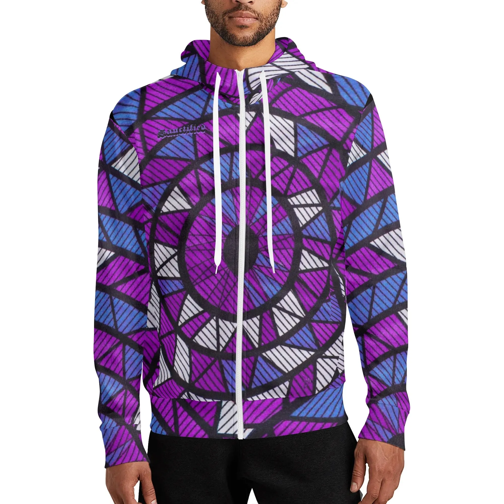 YAHWEH FOREVER- Adult Full Zip Turtleneck Hoodie Streetwear, Free Shipping