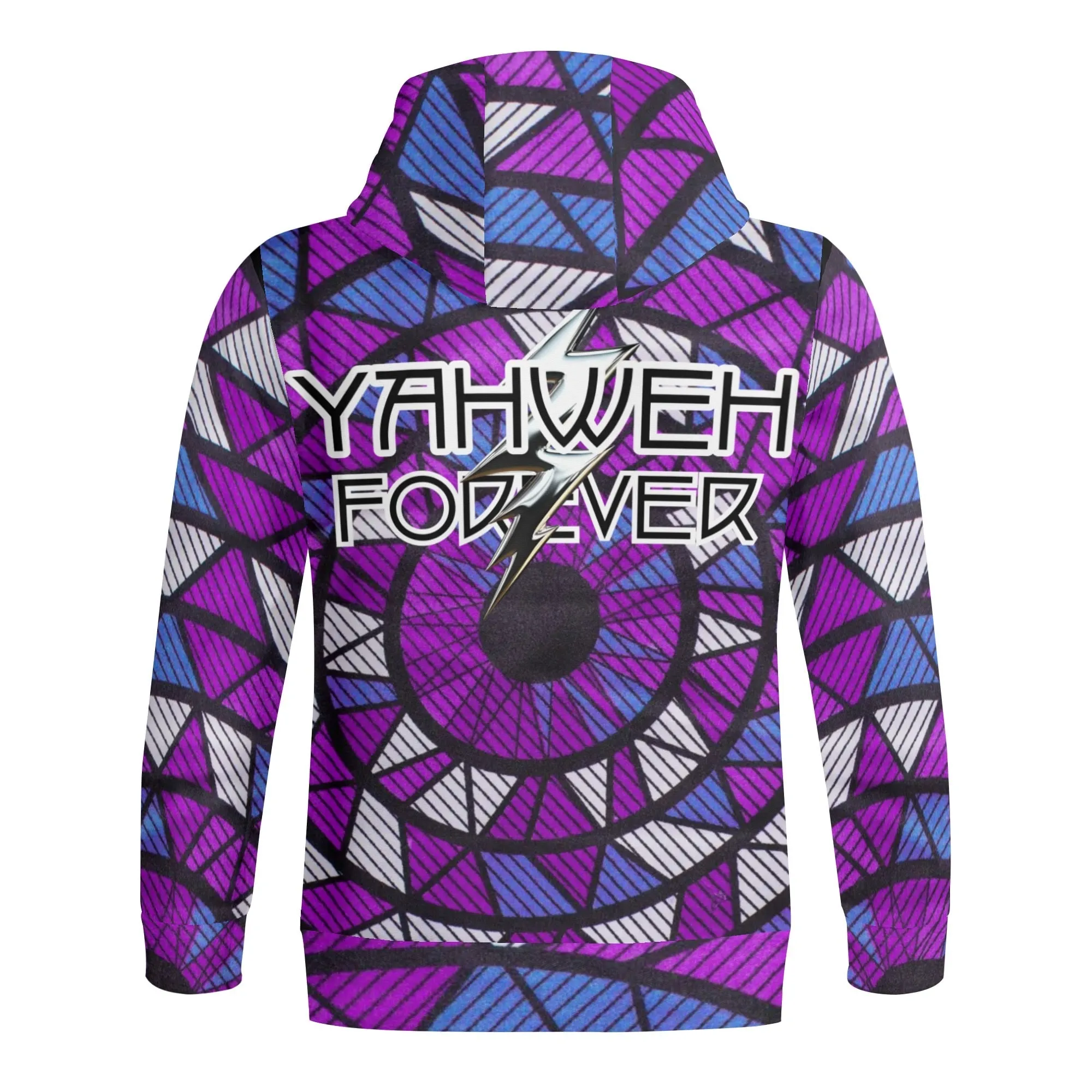 YAHWEH FOREVER- Adult Full Zip Turtleneck Hoodie Streetwear, Free Shipping