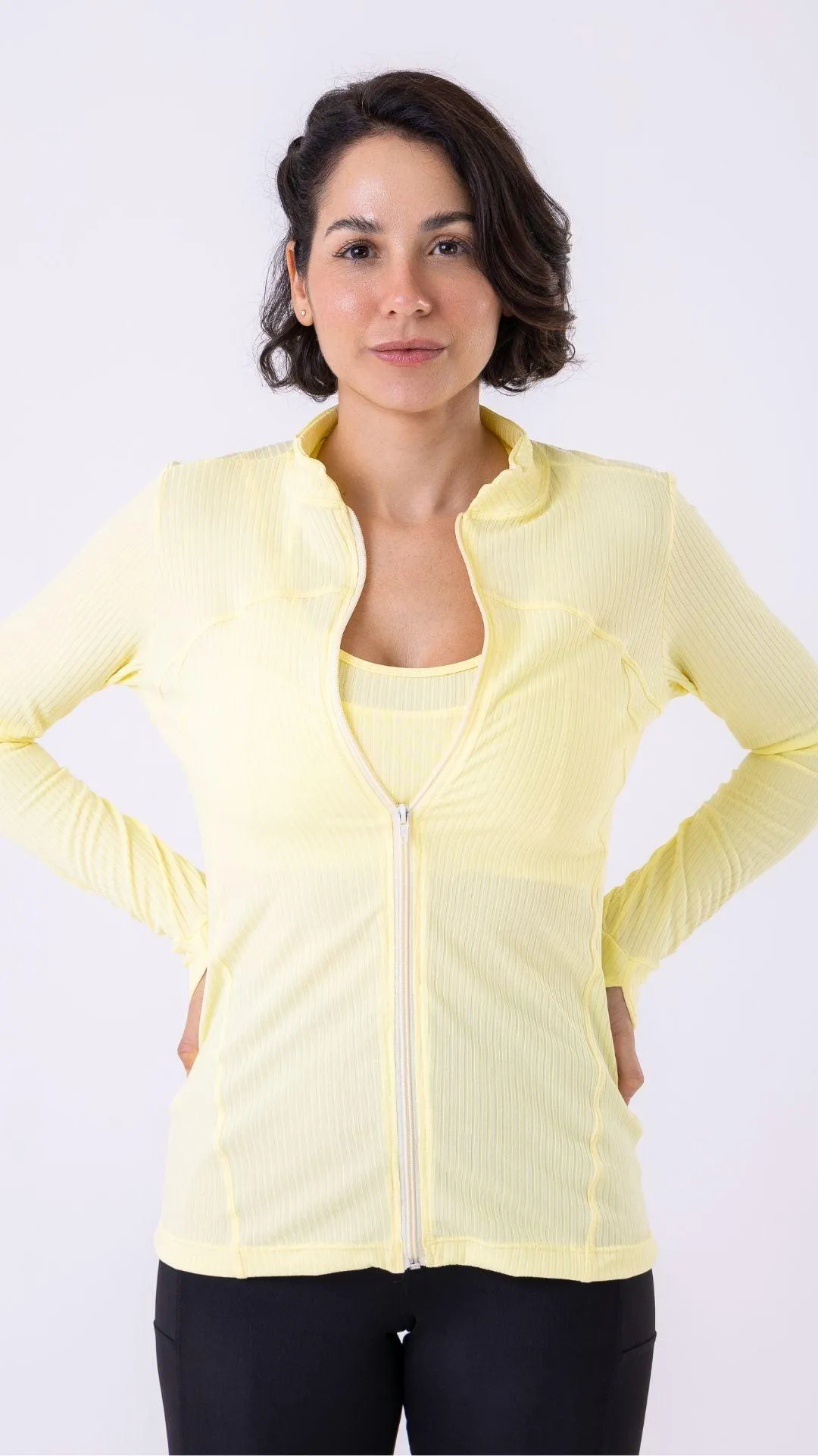 Yellow Ribbed Muse Jacket