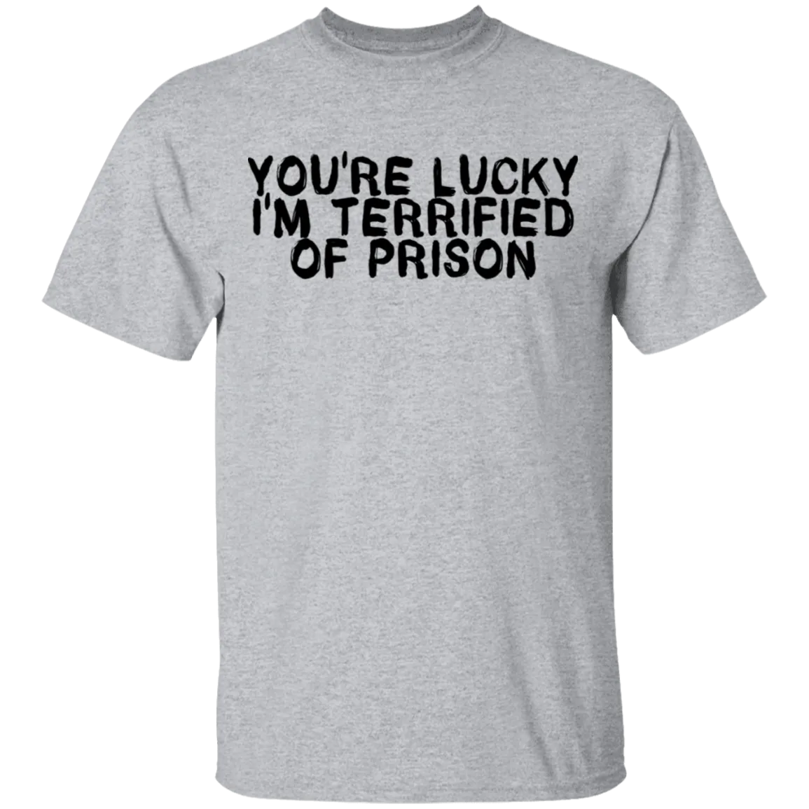 You're Lucky I'm Terrified Of Prison T-Shirt
