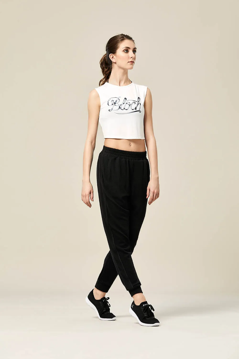 ZS55251 - Bloch Jayde Bloch Print Twist Back Womens Tank Top